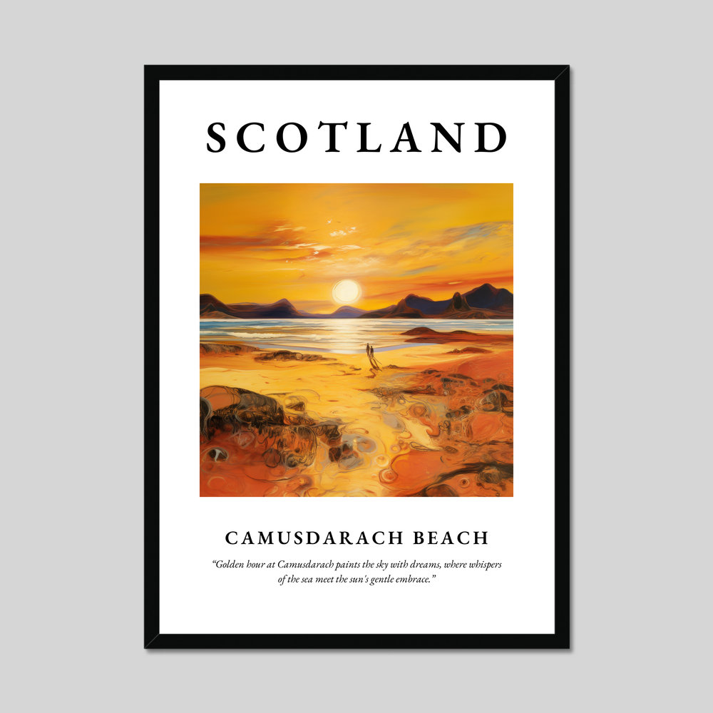 Poster of Camusdarach Beach, Scotland.