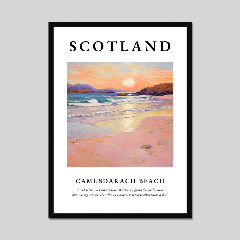 Poster of Camusdarach Beach, Scotland.