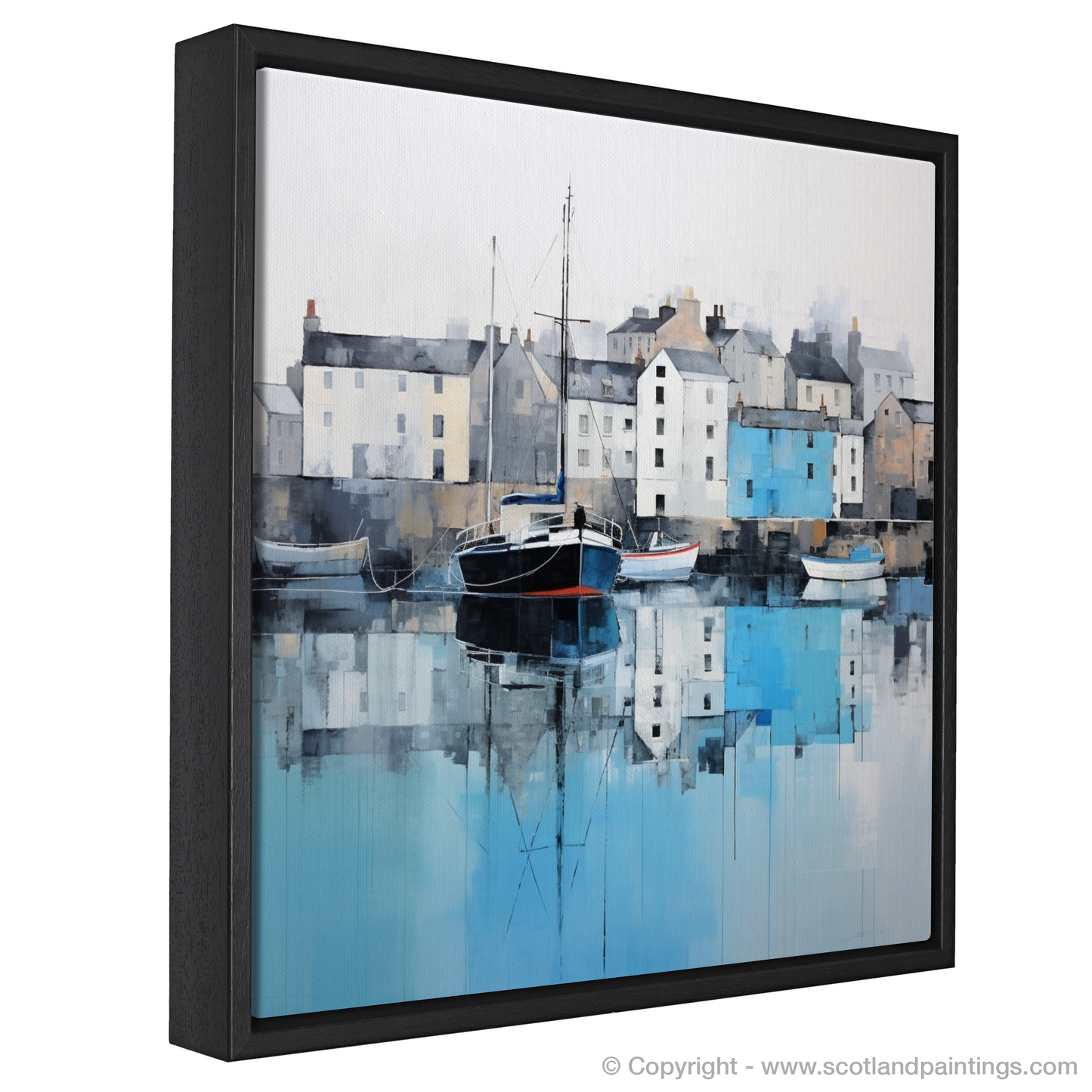 Scottish Serenity: A Minimalist Tribute to Charlestown Harbour