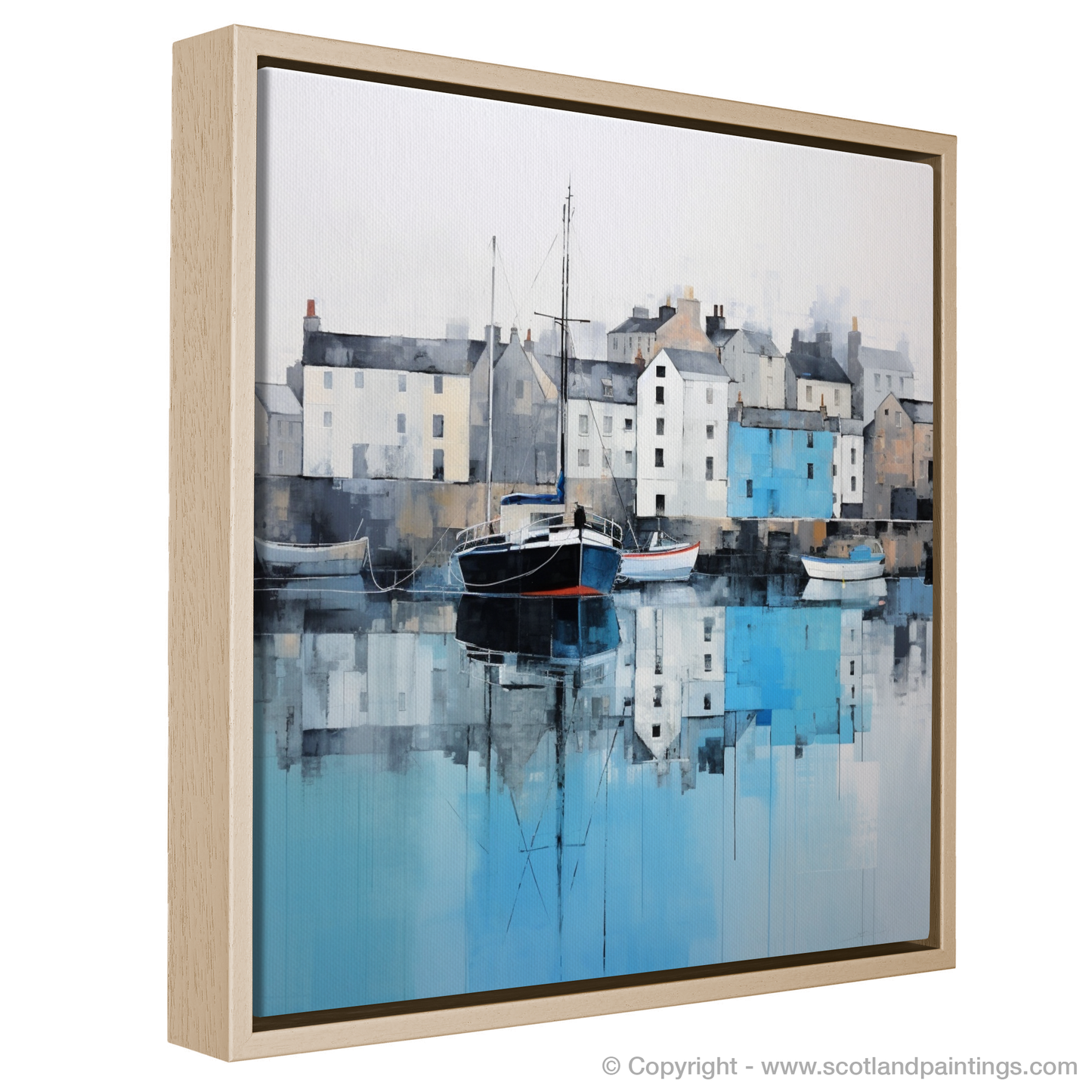 Scottish Serenity: A Minimalist Tribute to Charlestown Harbour