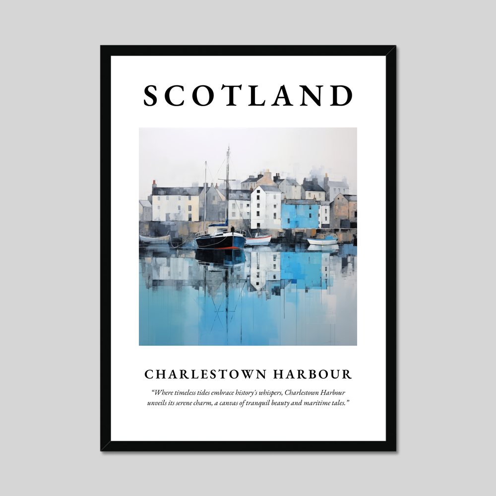 Poster of Charlestown Harbour, Scotland.