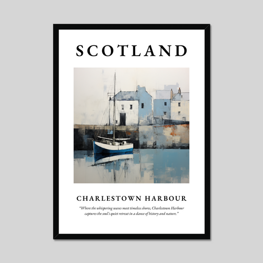 Poster of Charlestown Harbour, Scotland.