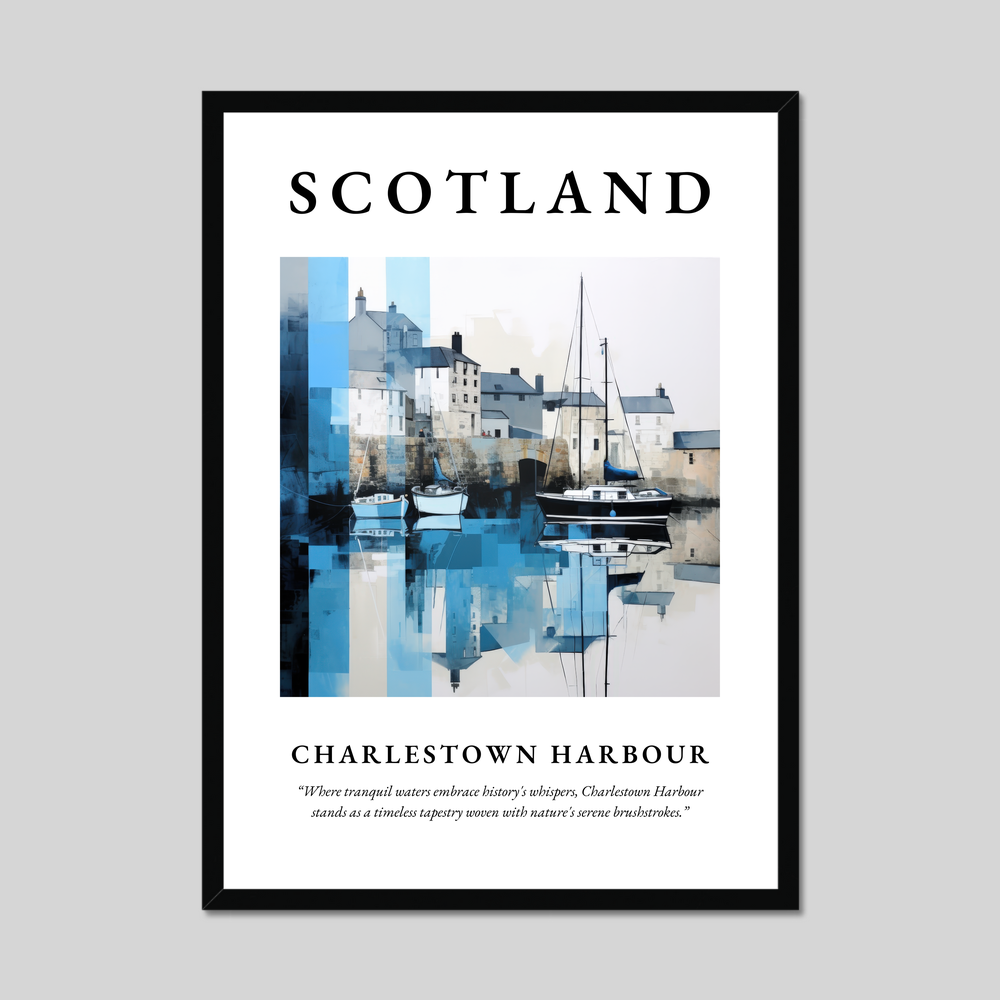 Poster of Charlestown Harbour, Scotland.