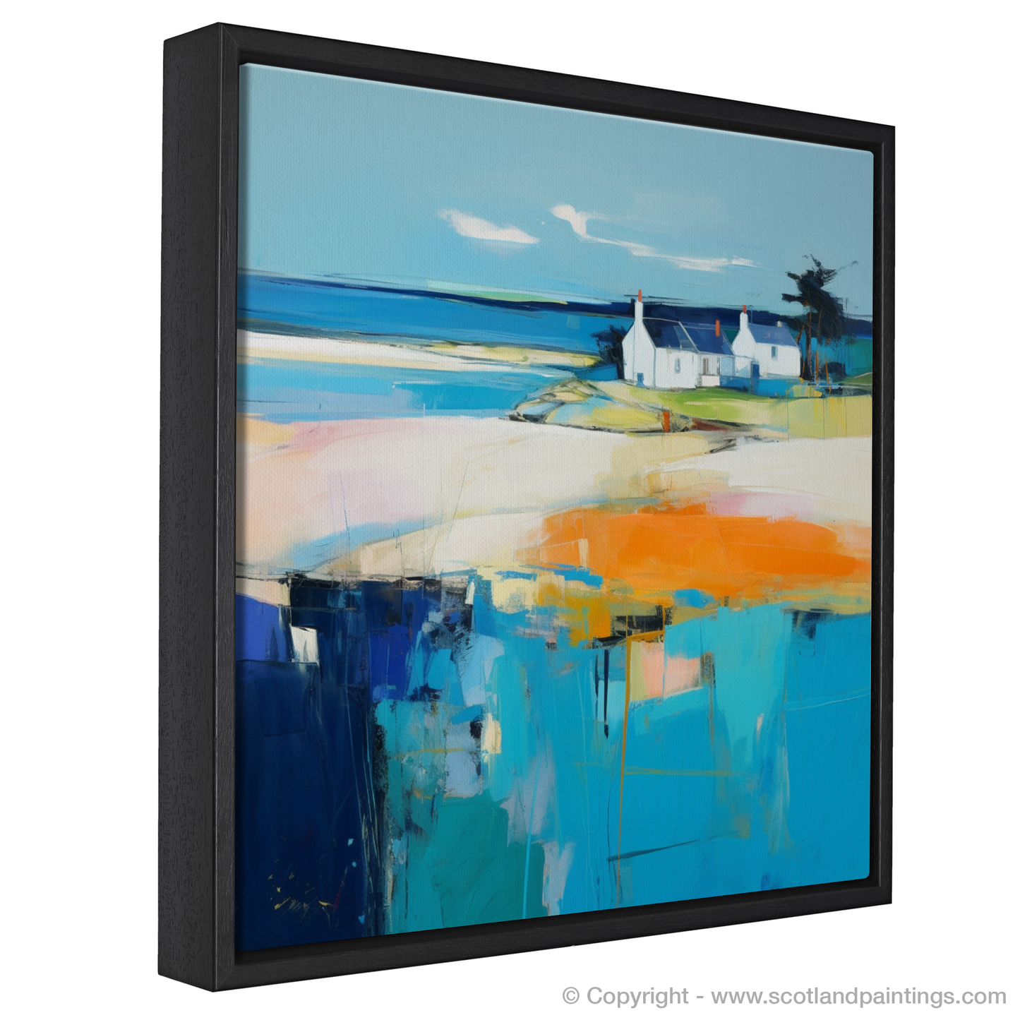 Sweeping Serenity: A Color Field Homage to Findhorn