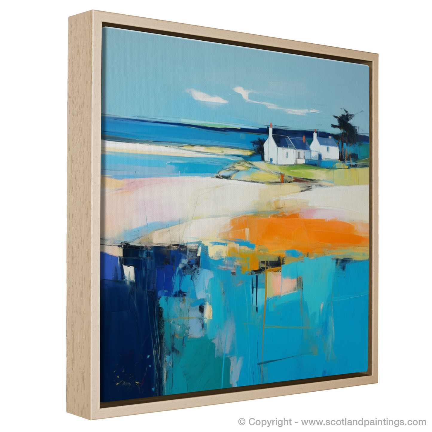 Sweeping Serenity: A Color Field Homage to Findhorn