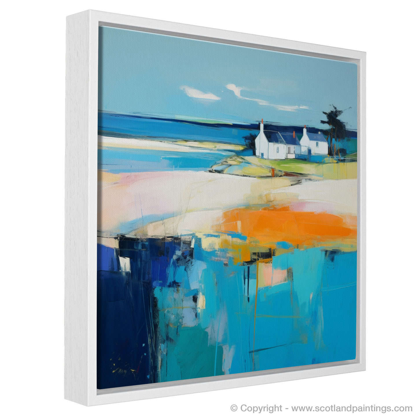 Sweeping Serenity: A Color Field Homage to Findhorn