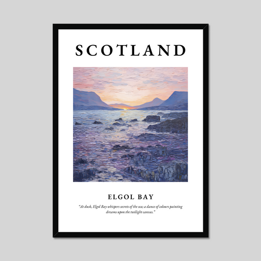 Poster of Elgol Bay, Scotland.