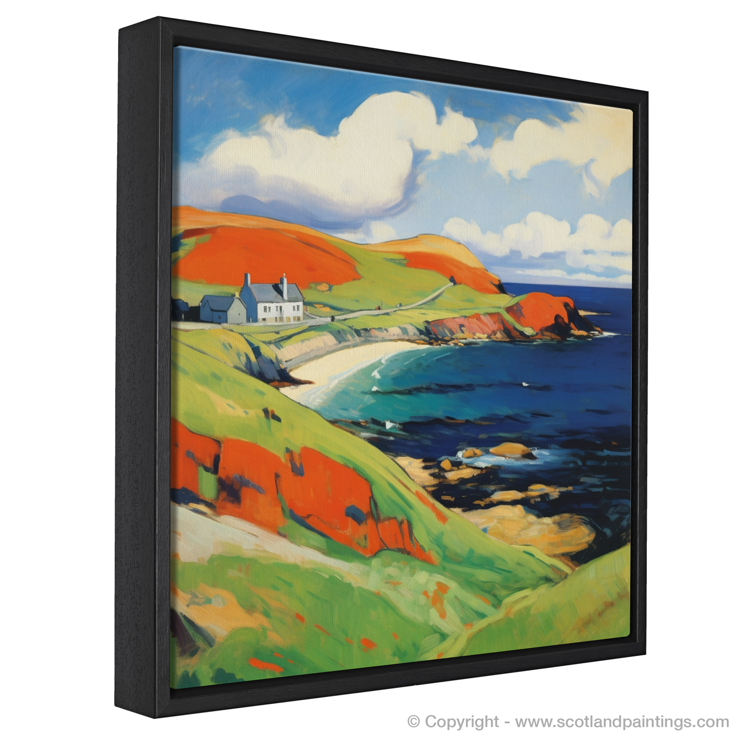 Shetland Blaze: A Fauvist Ode to the Scottish Isles