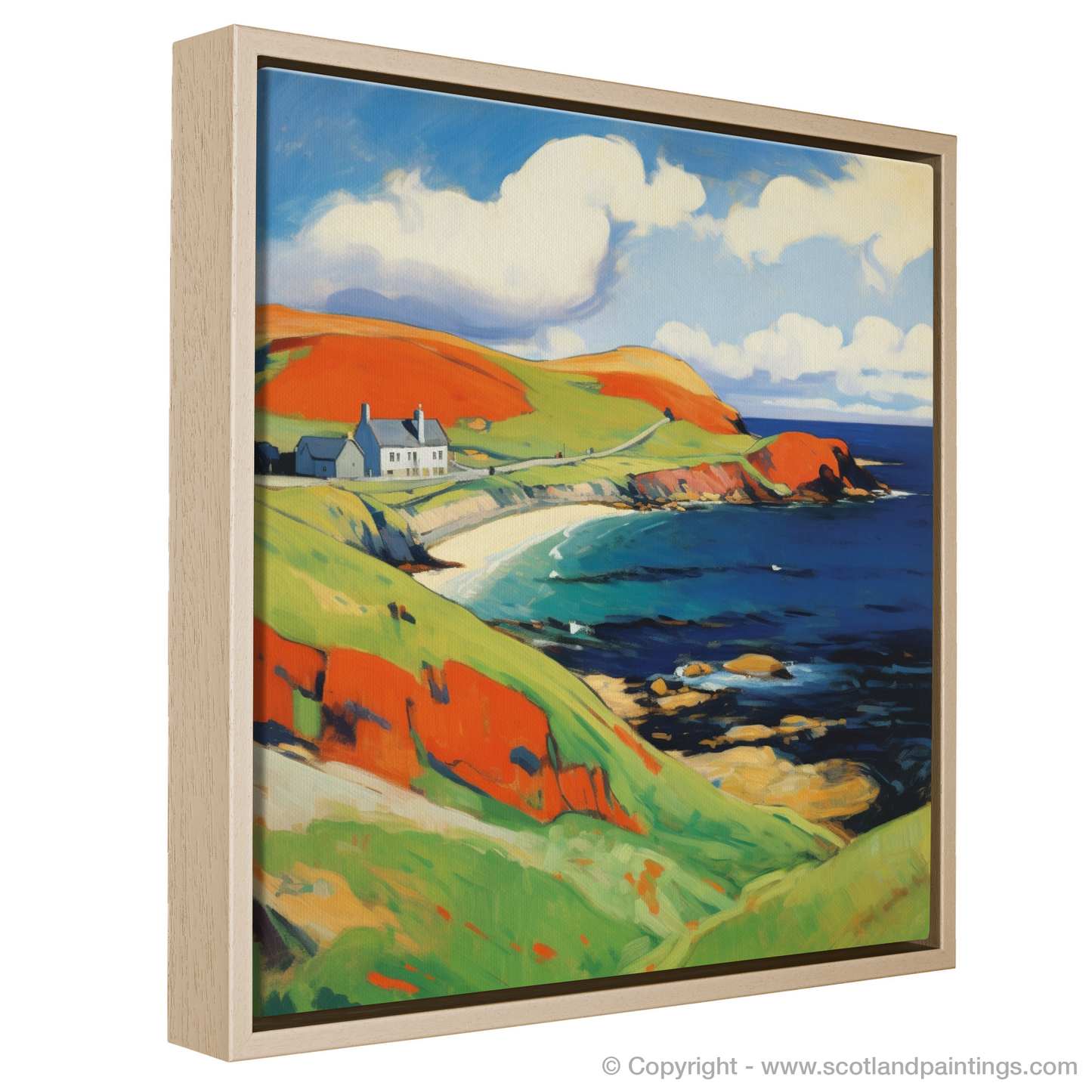 Shetland Blaze: A Fauvist Ode to the Scottish Isles