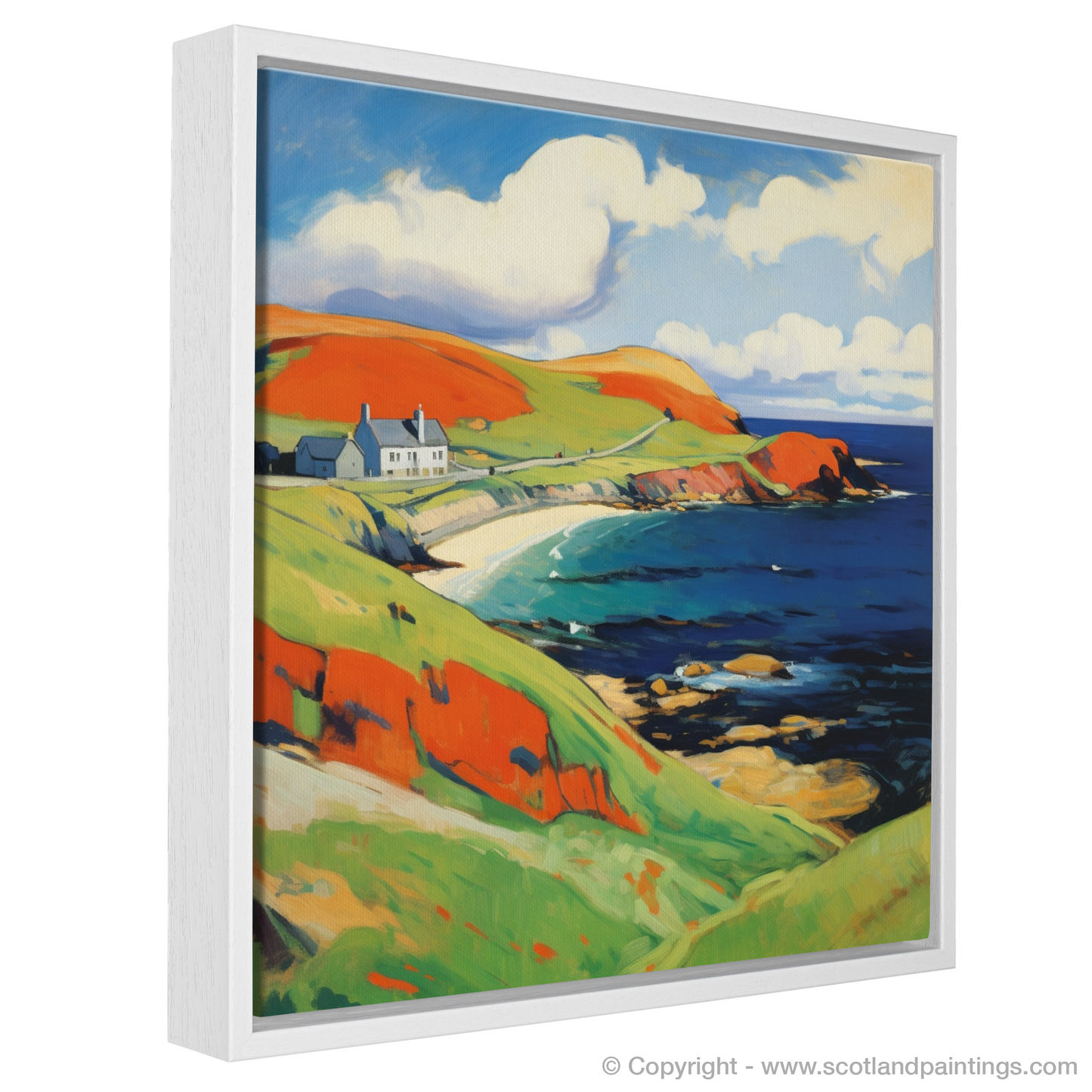 Shetland Blaze: A Fauvist Ode to the Scottish Isles