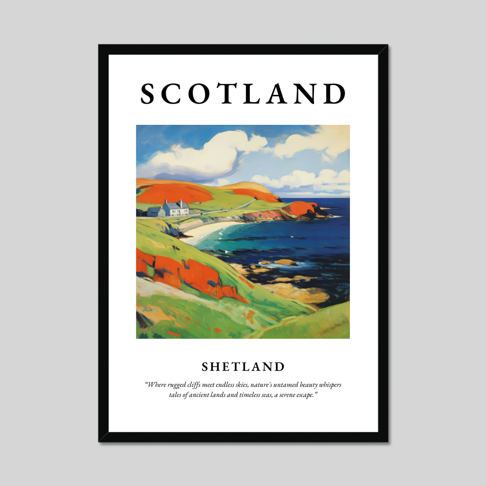 Poster of Shetland, Scotland.