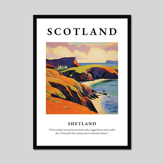 Poster of Shetland, Scotland.