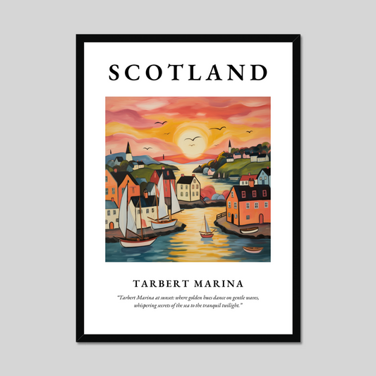 Poster of Tarbert Marina, Scotland.