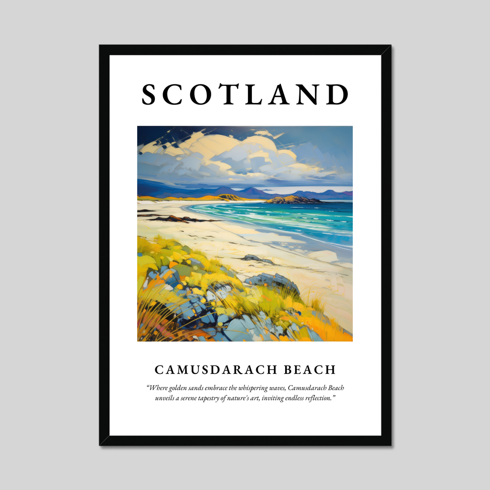 Poster of Camusdarach Beach, Scotland.