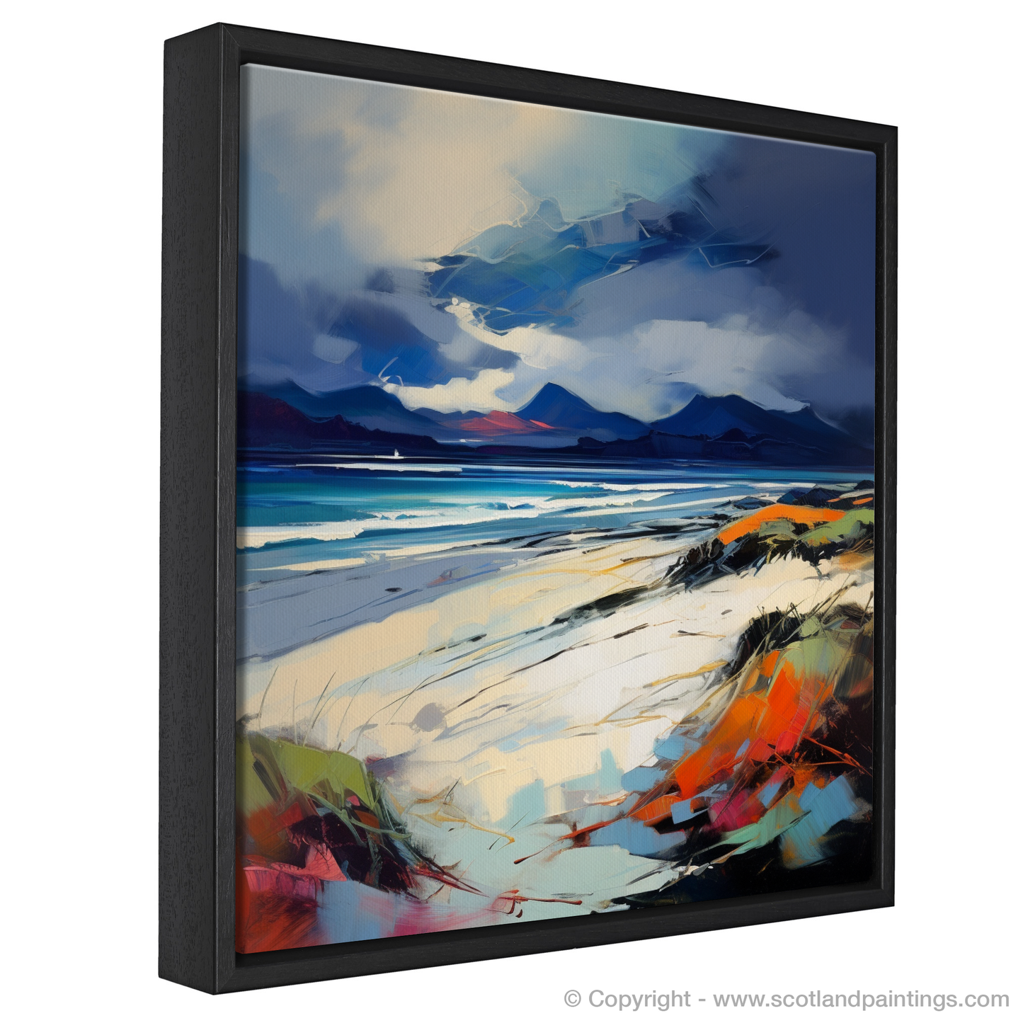 Camusdarach Cove Embrace: A Fauvist Rhapsody