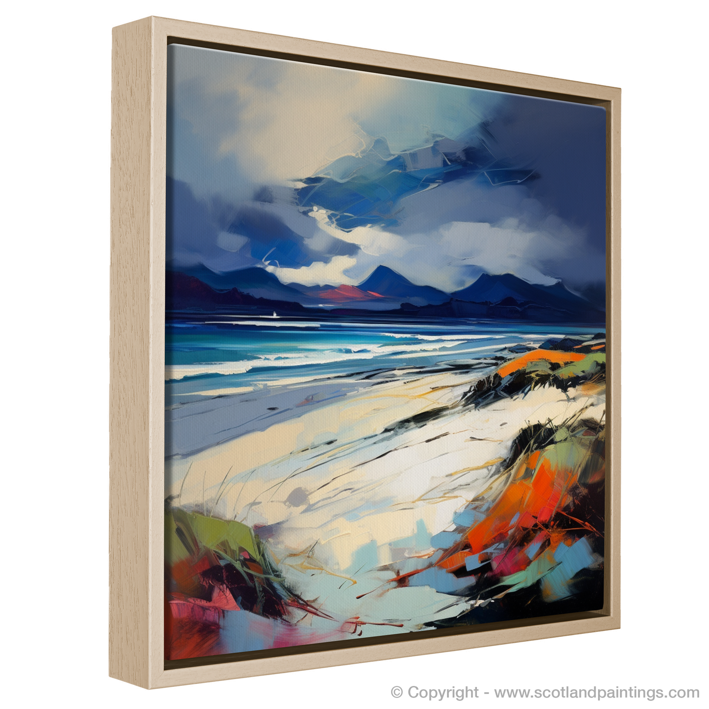 Camusdarach Cove Embrace: A Fauvist Rhapsody