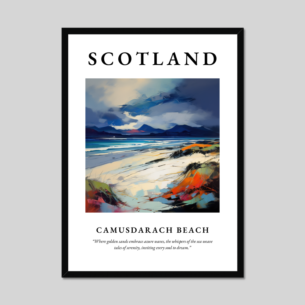 Poster of Camusdarach Beach, Scotland.