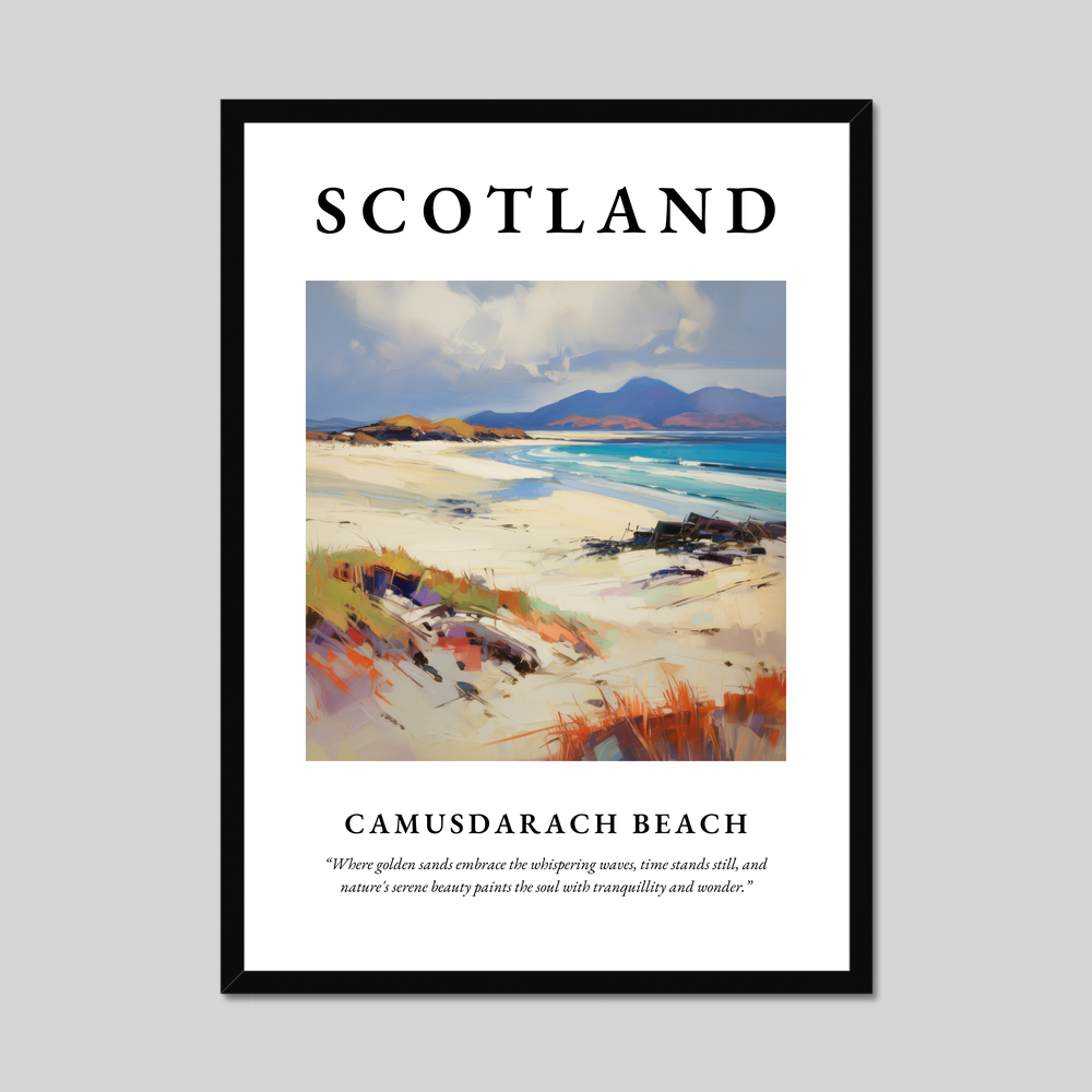 Poster of Camusdarach Beach, Scotland.