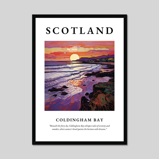 Poster of Coldingham Bay, Scotland.