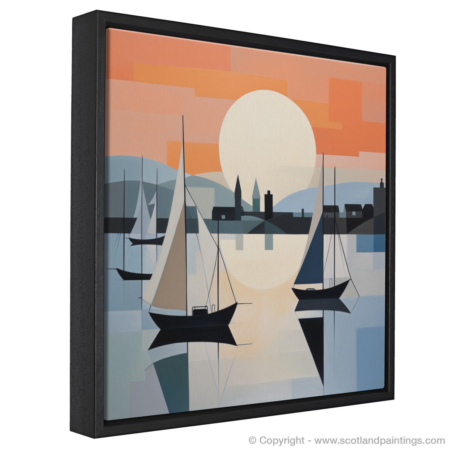 Dusk at Port Ellen Harbour: A Minimalist Homage