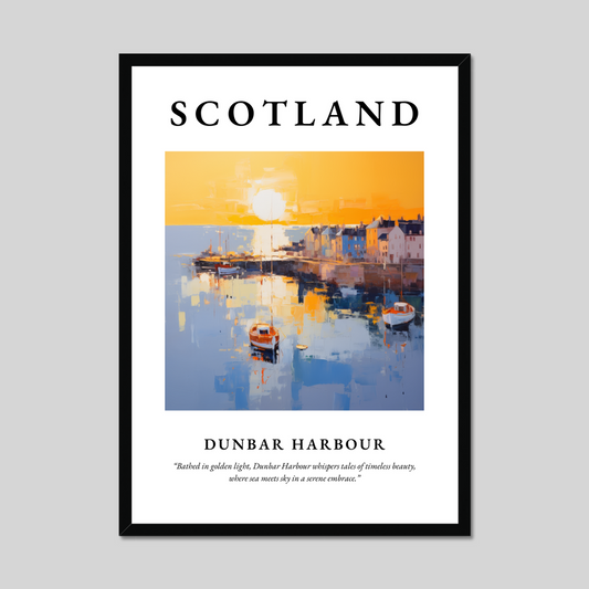 Poster of Dunbar Harbour, Scotland.