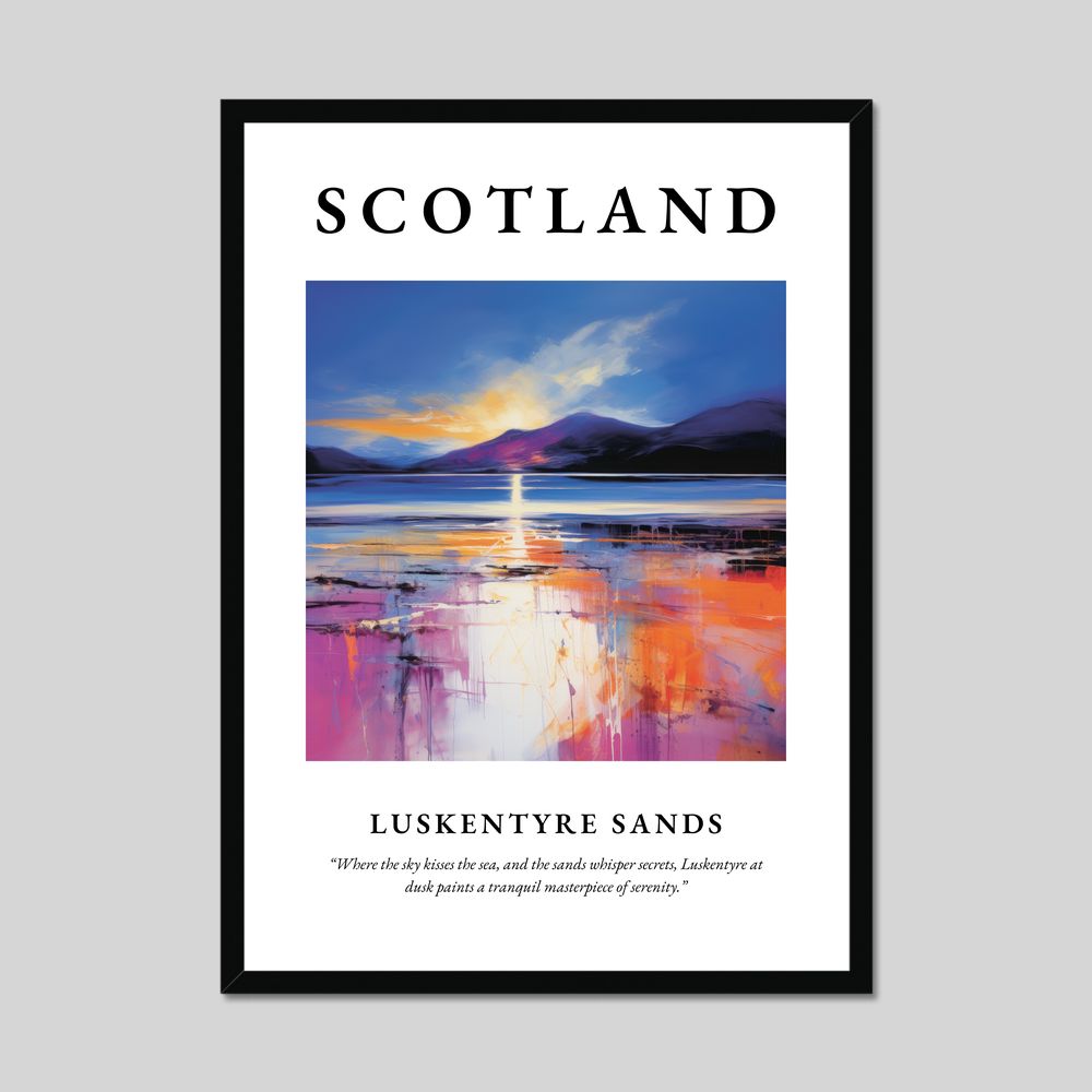 Poster of Luskentyre Sands, Scotland.