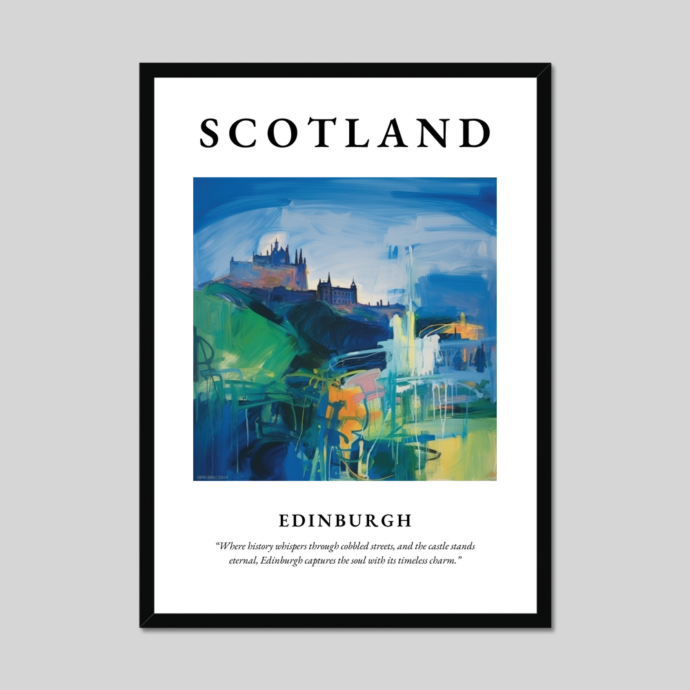 Poster of Edinburgh, Scotland.