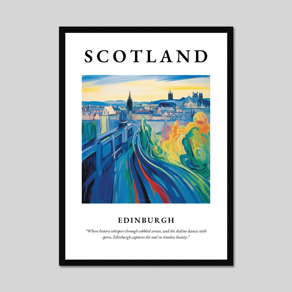 Poster of Edinburgh, Scotland.