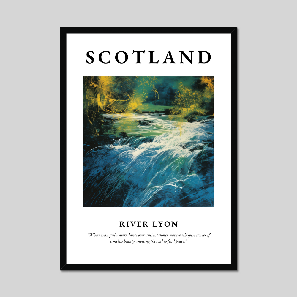 Poster of River Lyon, Scotland.