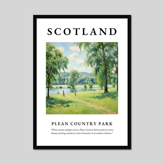 Poster of Plean Country Park, Scotland.