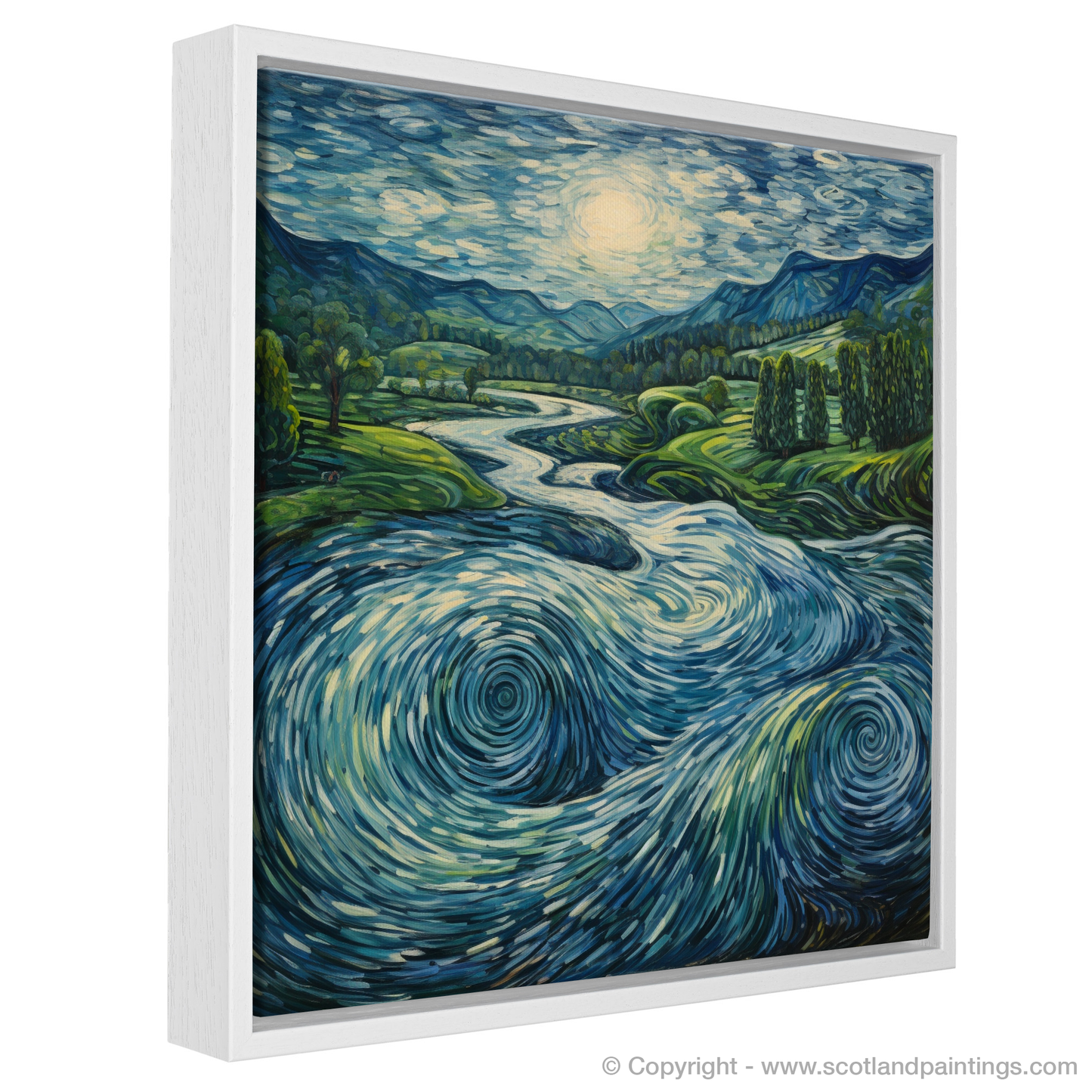 Moonlit Whirlpools: An Abstract Ode to the River Tay