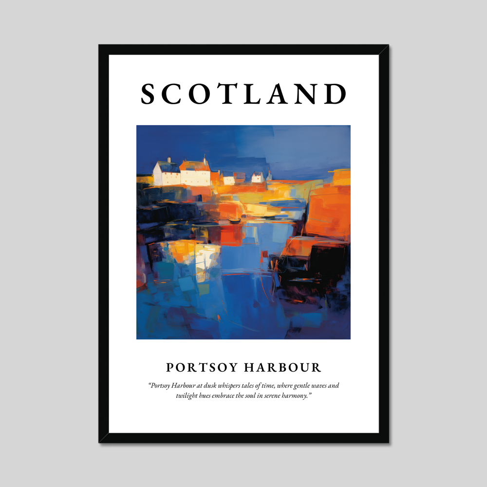 Poster of Portsoy Harbour, Scotland.