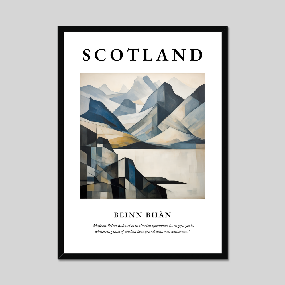 Poster of Beinn Bhàn, Scotland.