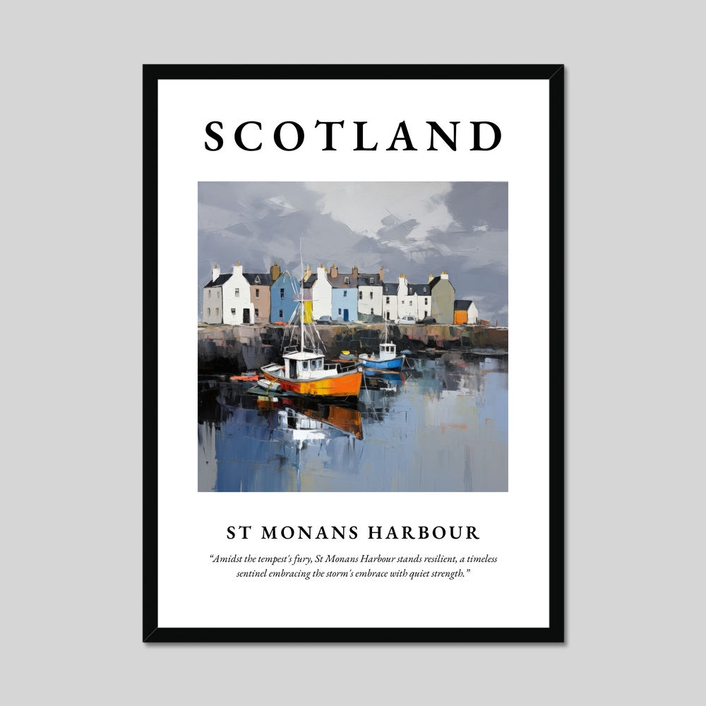 Poster of St Monans Harbour, Scotland.