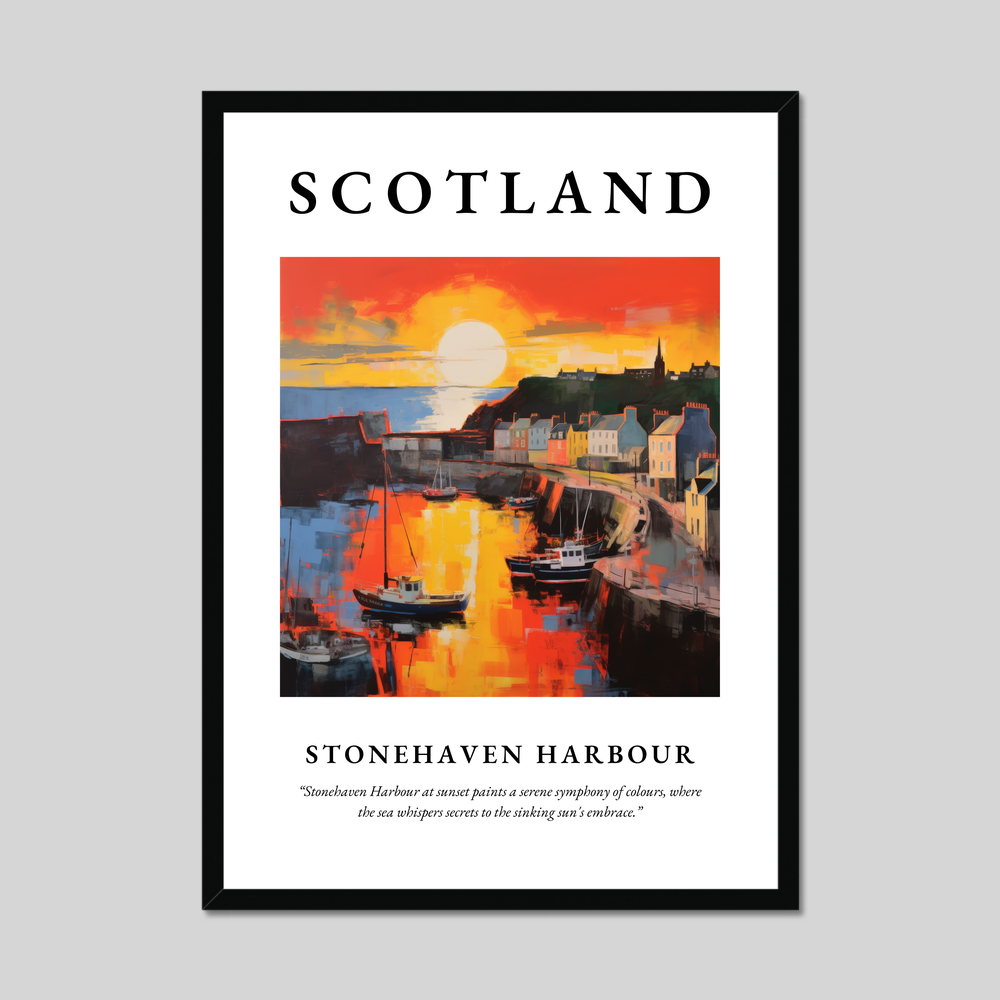 Poster of Stonehaven Harbour, Scotland.