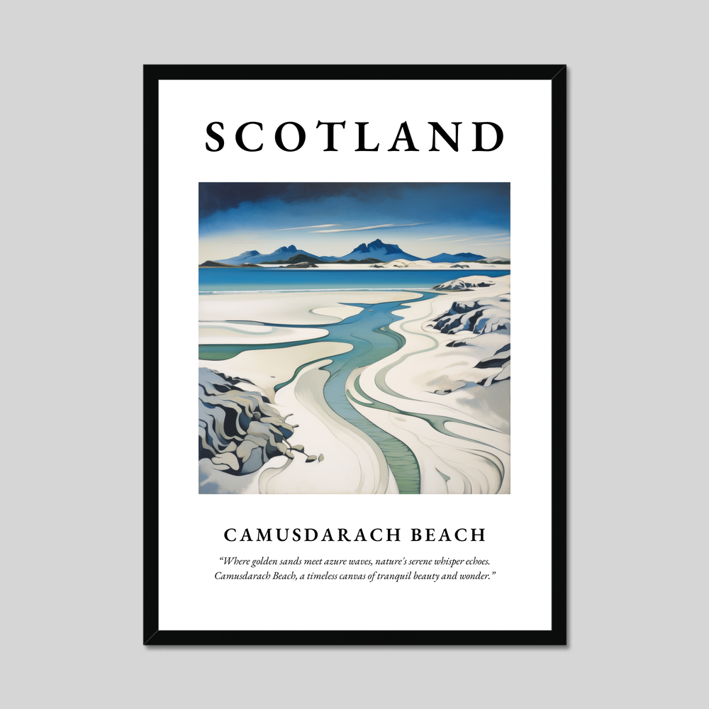 Poster of Camusdarach Beach, Scotland.