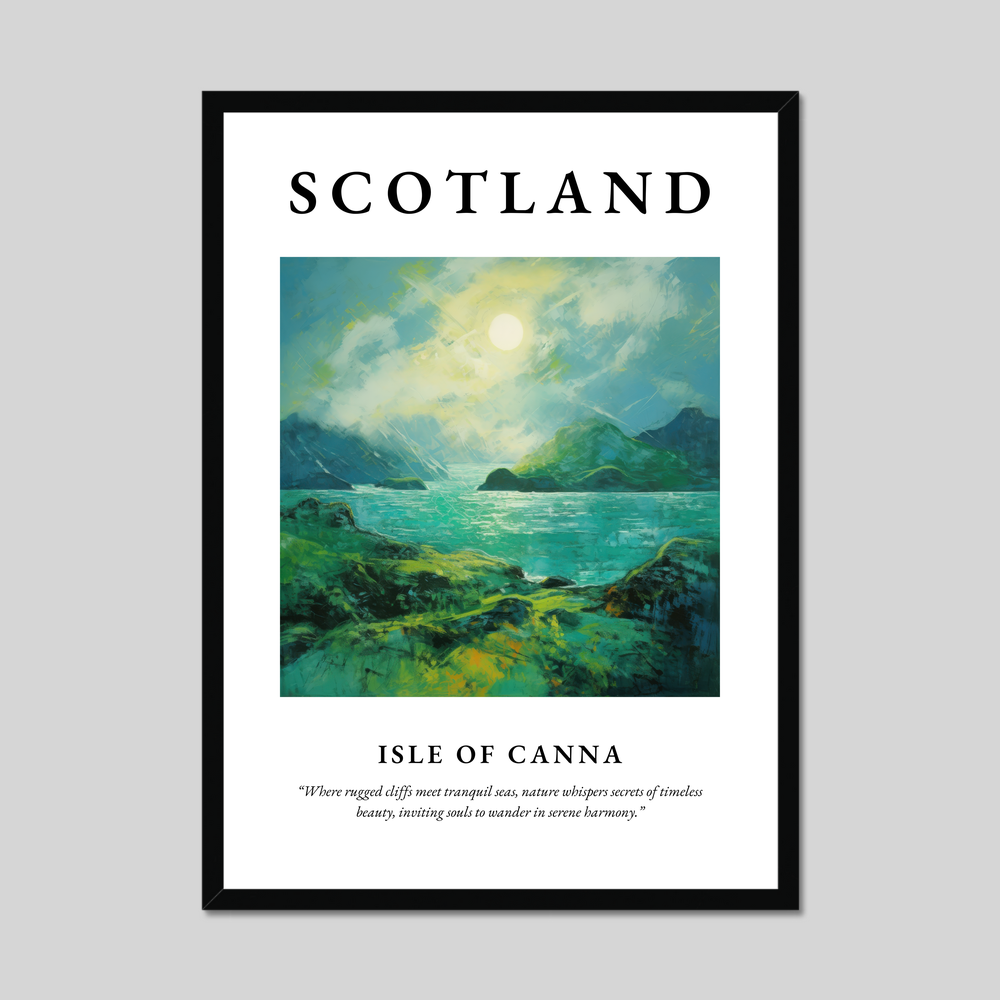 Poster of Isle of Canna, Scotland.