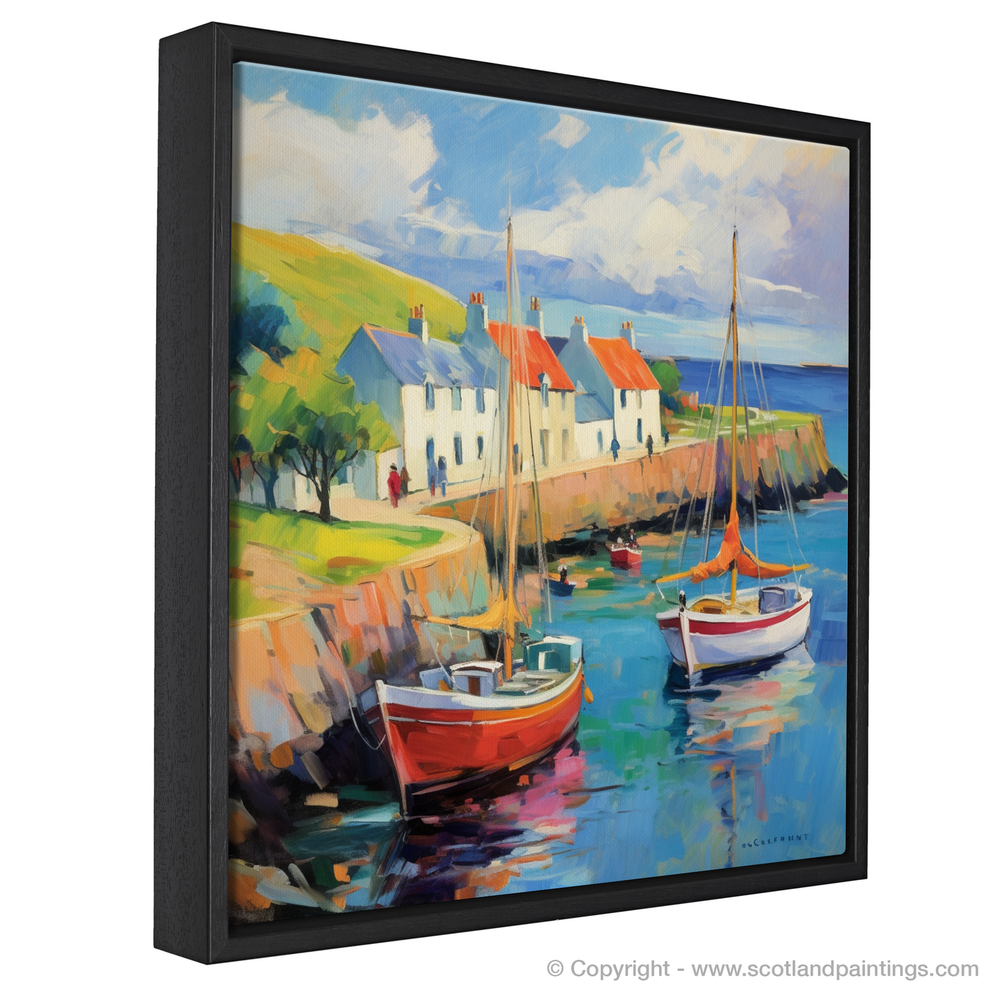 Fauvist Fervour at Portmahomack Harbour