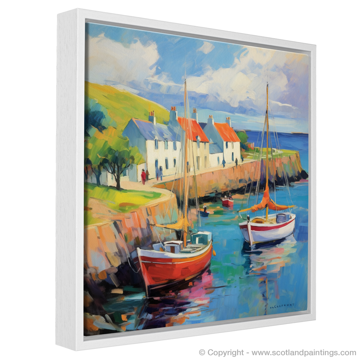 Fauvist Fervour at Portmahomack Harbour