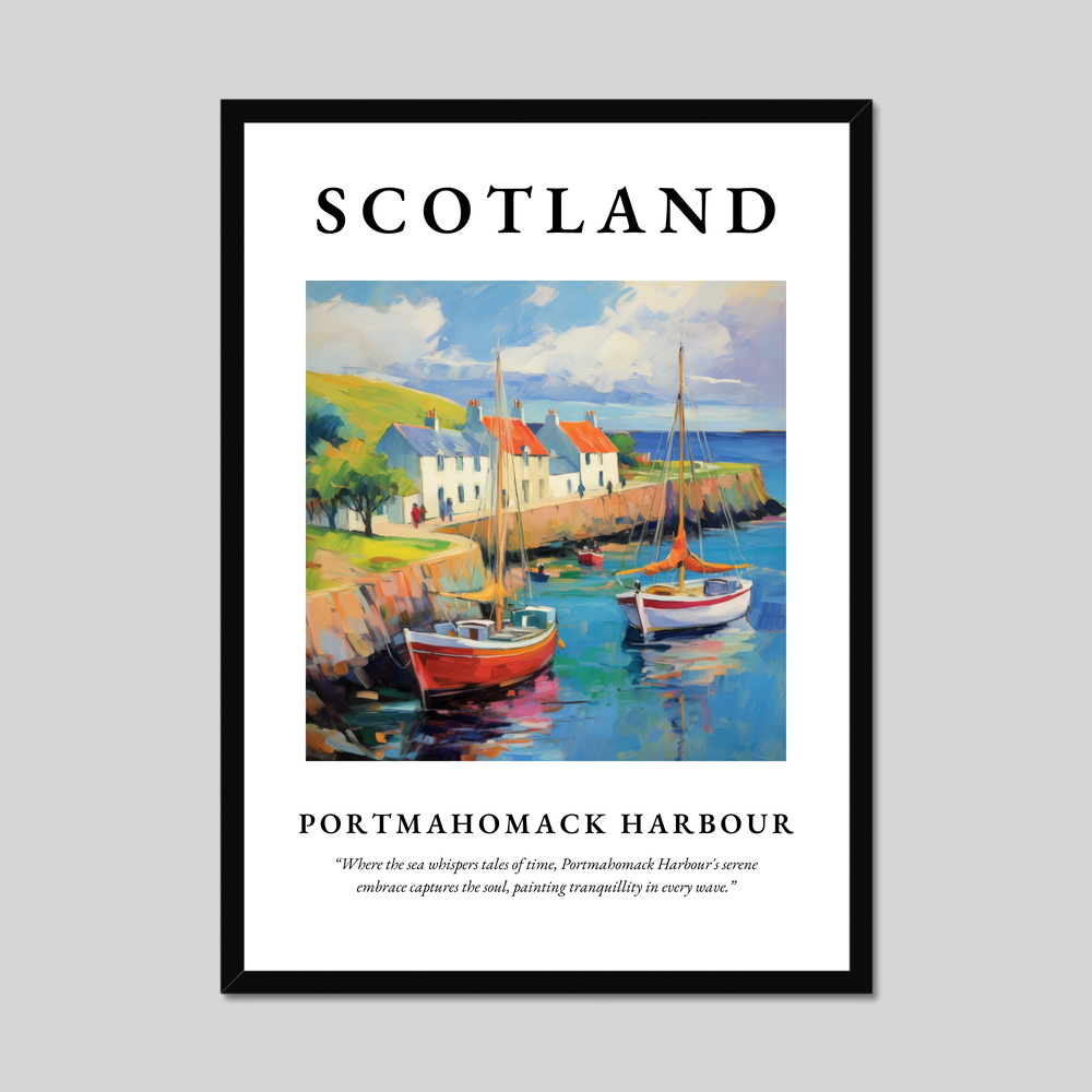 Poster of Portmahomack Harbour, Scotland.