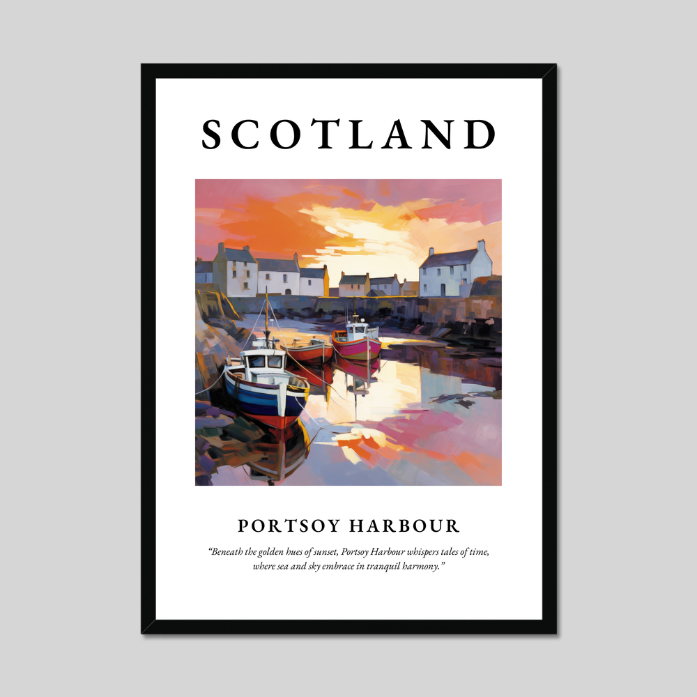 Poster of Portsoy Harbour, Scotland.