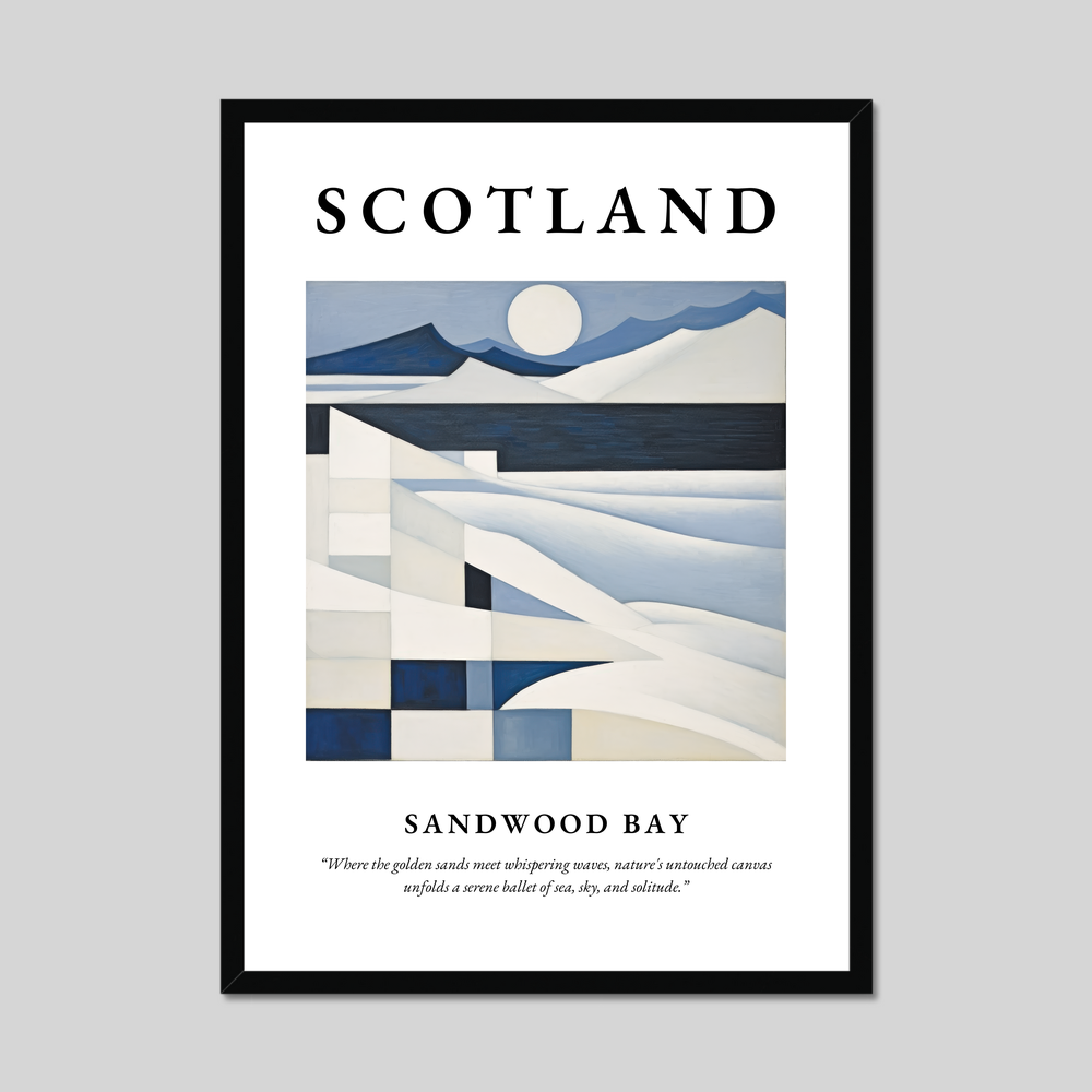 Poster of Sandwood Bay, Scotland.