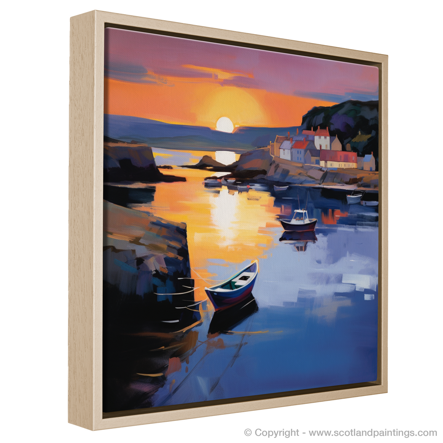 Dusk at Coldingham Bay: A Color Field Tribute