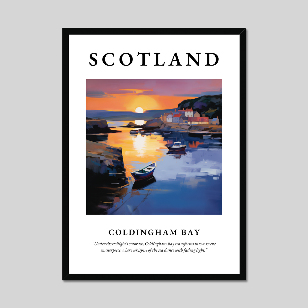 Poster of Coldingham Bay, Scotland.