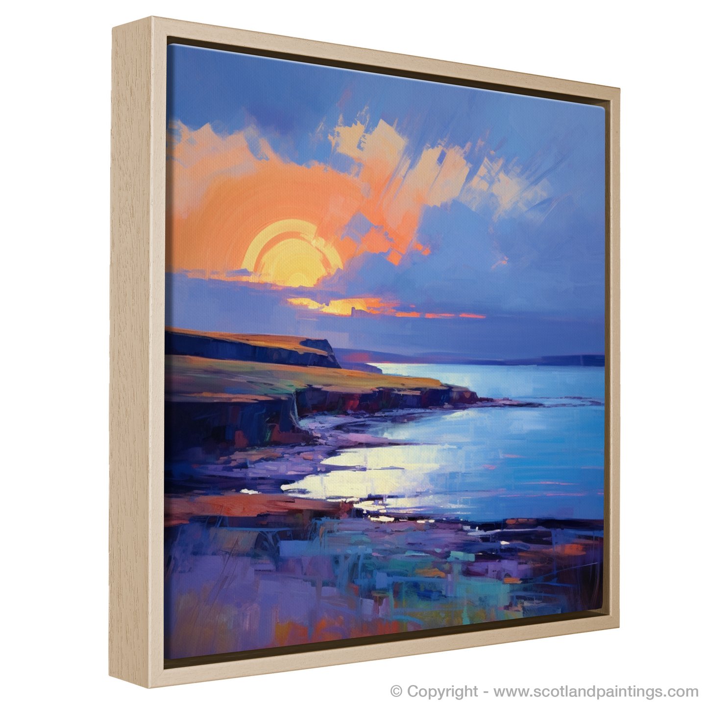 Dusk Delight at Coldingham Bay - A Color Field Escape