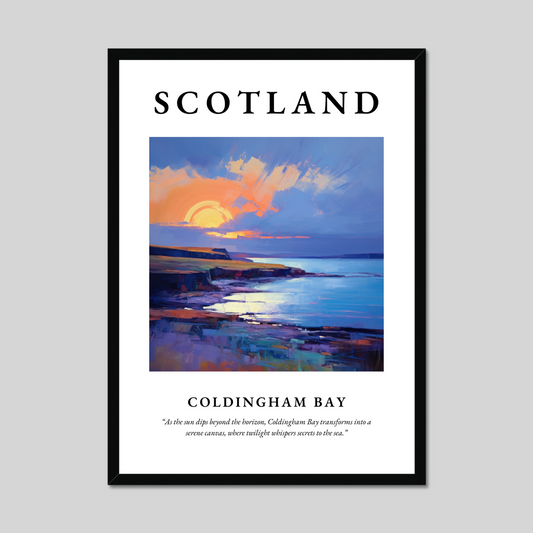 Poster of Coldingham Bay, Scotland.