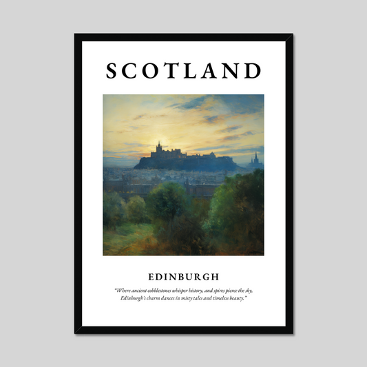 Poster of Edinburgh, Scotland.