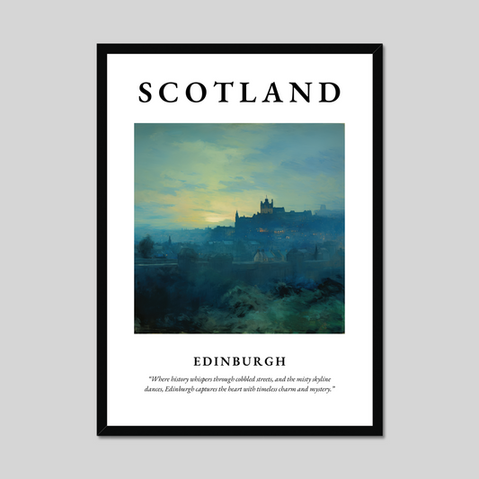 Poster of Edinburgh, Scotland.