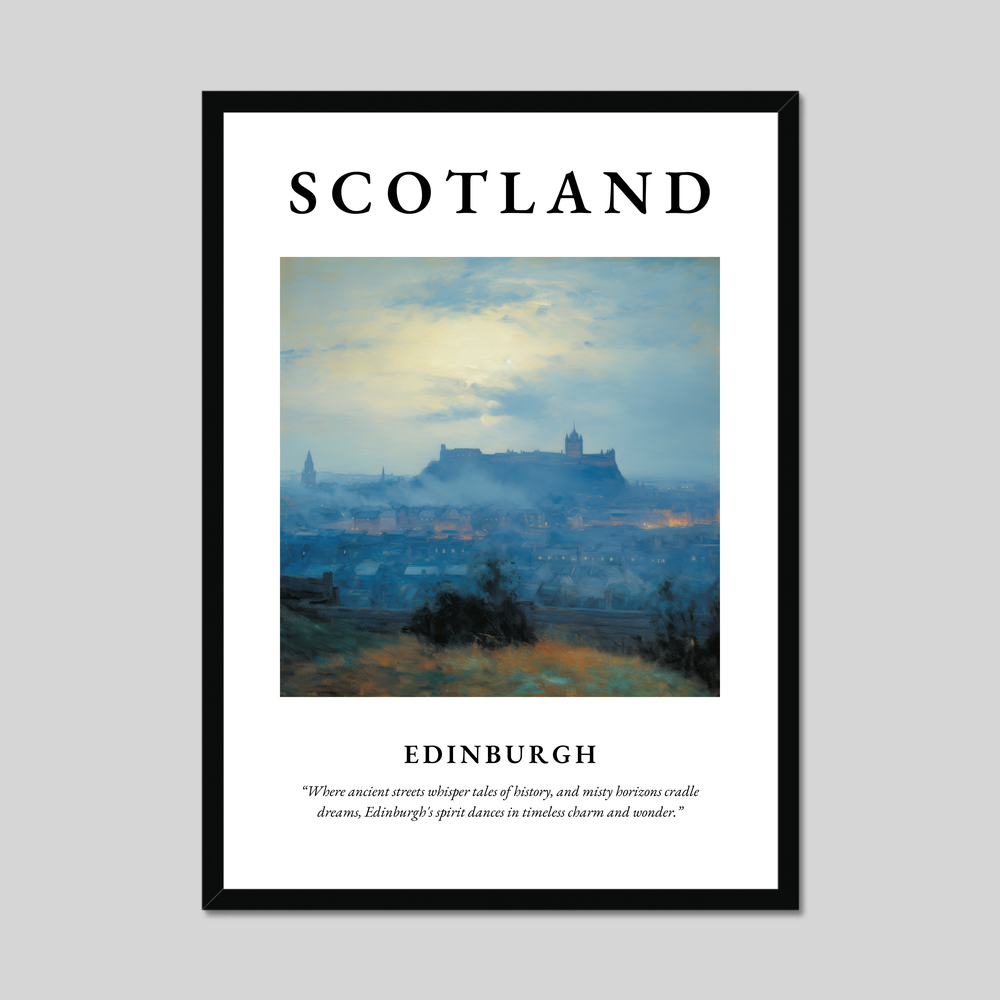 Poster of Edinburgh, Scotland.