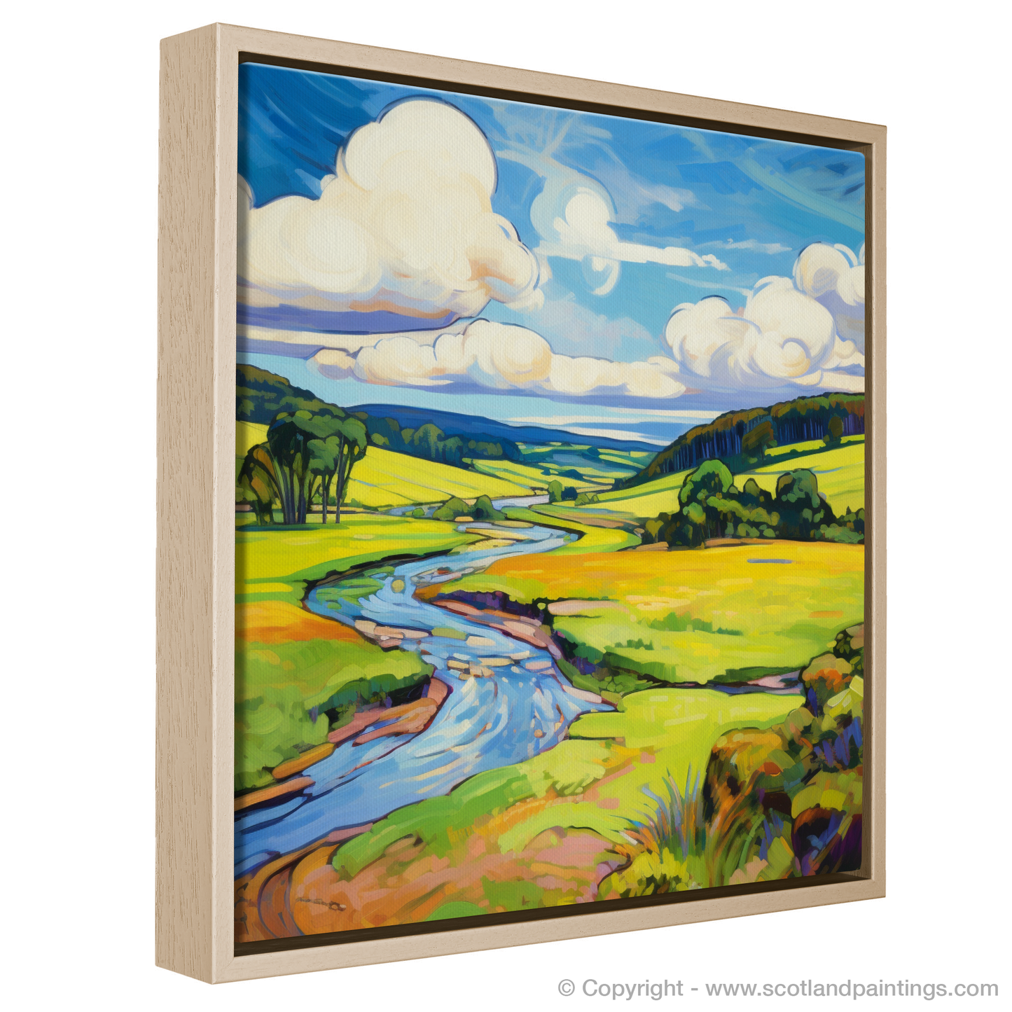 River Tweed Reverie: A Fauvist Vision of Scottish Wilderness